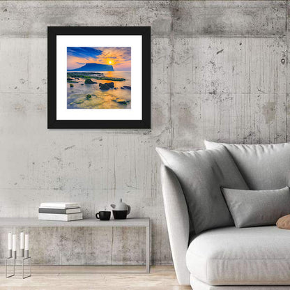 Sunrise Over Seongsan Ilchulbong Wall Art