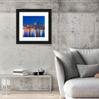 Downtown Louisville Skyline at Night Wall Art
