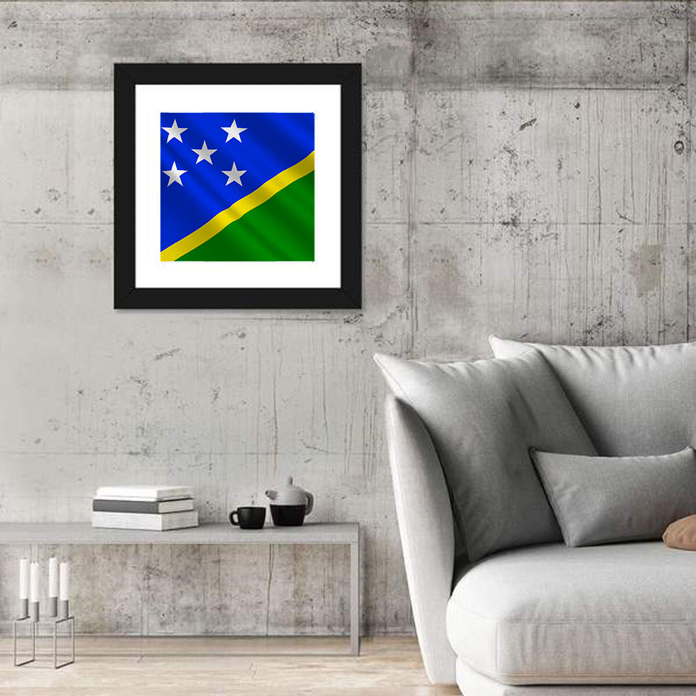 Solomon Islands Flag Wall Art