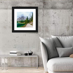 Lake Between Mountains In Austria Wall Art