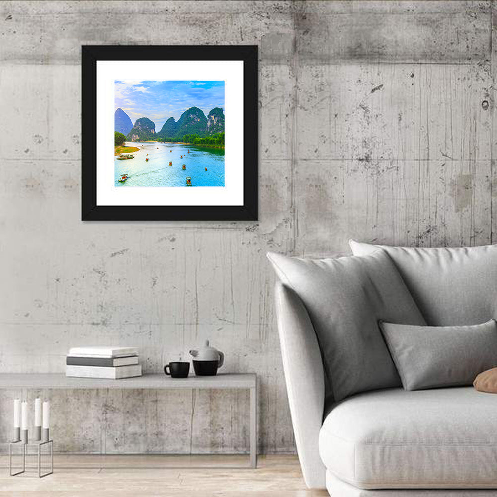 Li River at Yangshuo, Guilin Wall Art