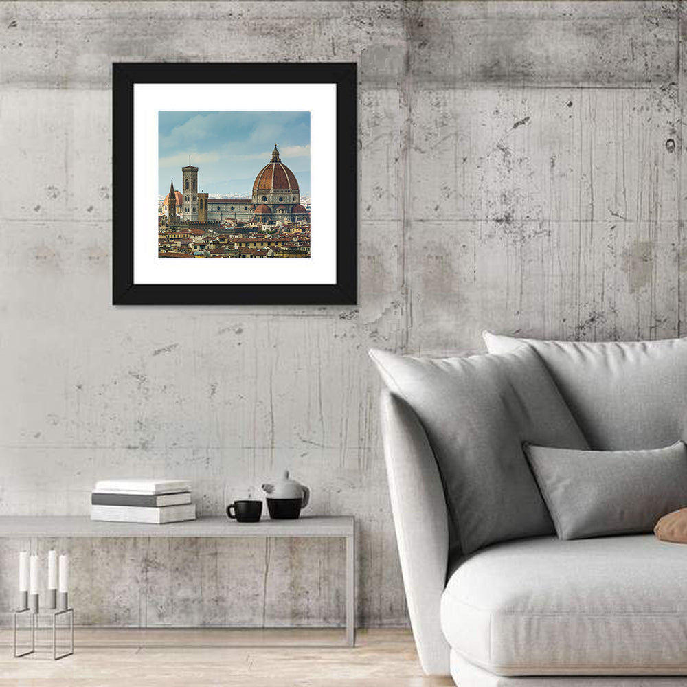 Florence Cathedral Dome and Bell Tower Wall Art