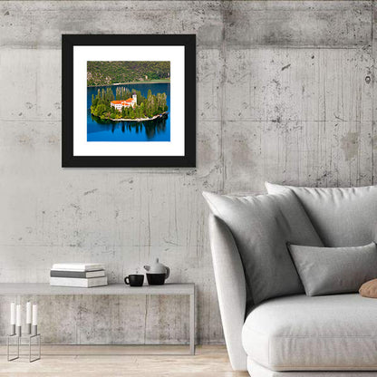 Visovac Monastery on Lake Krka Wall Art