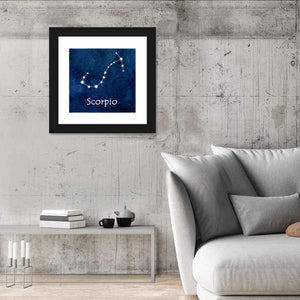 Scorpio Horoscope Constellation Wall Art