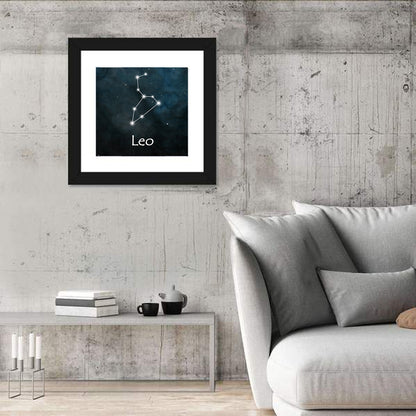 Leo Zodiac Constellation Wall Art