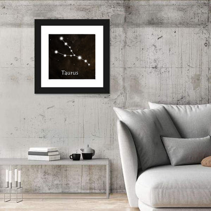 Taurus Constellation Chart Wall Art