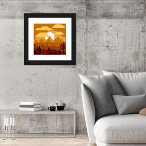 Desert Landscape Design Wall Art