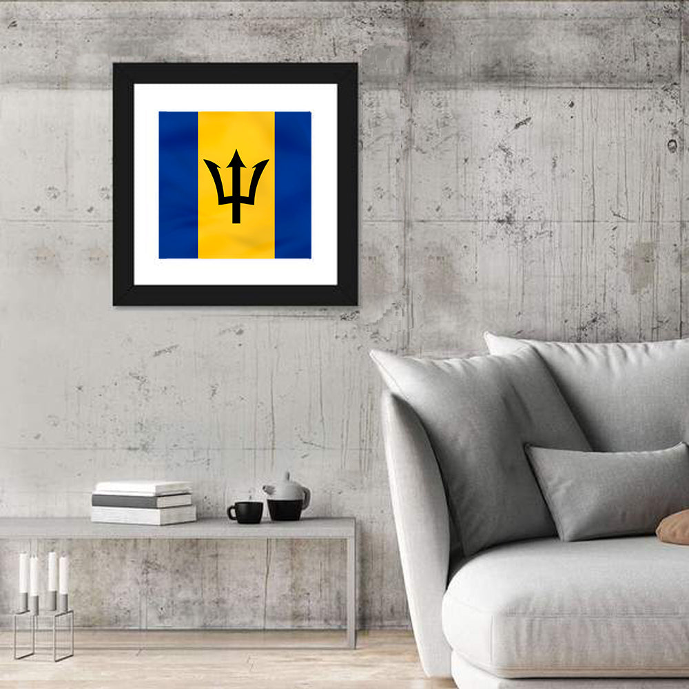 Barbados National Flag Wall Art