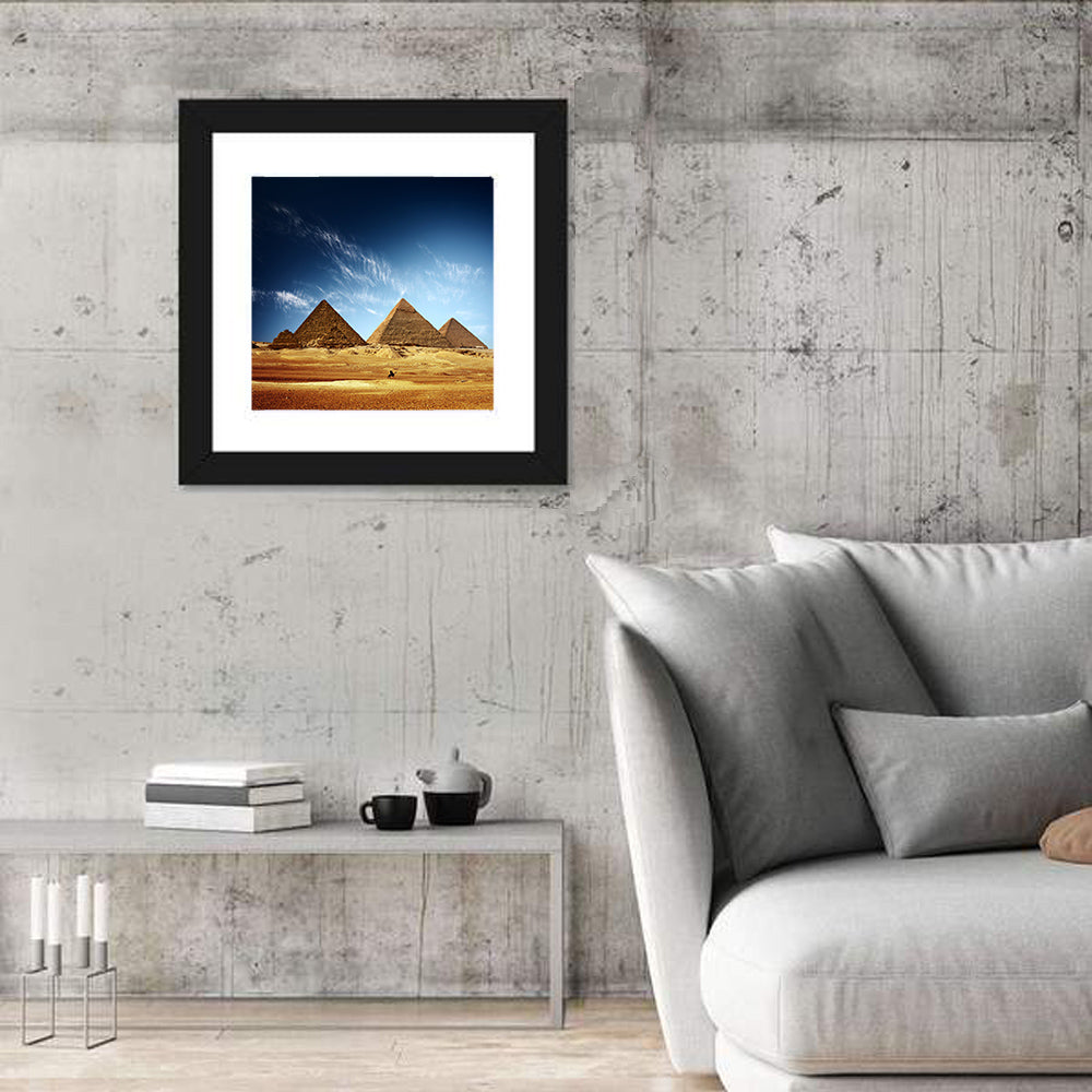 Giza Pyramids Valley View Wall Art