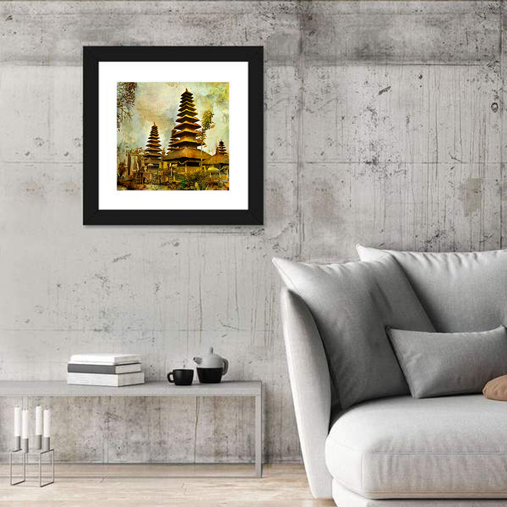 Balinese Meru Towers Wall Art