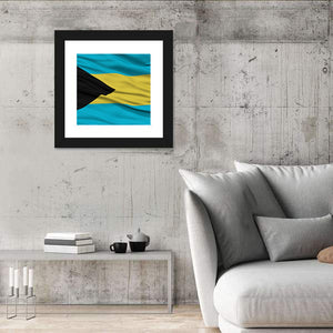 Bahamas Waving Flag Wall Art