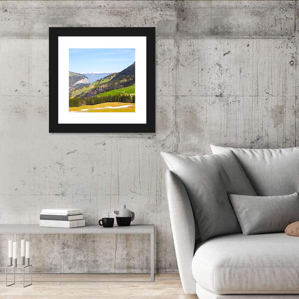 Jungfrau Snow-capped Mountain Landscape Wall Art
