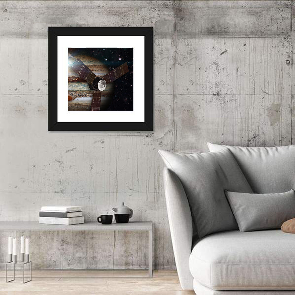 Juno Spacecraft Over Jupiter Wall Art