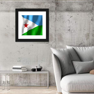 Flag Of Djibouti Wall Art