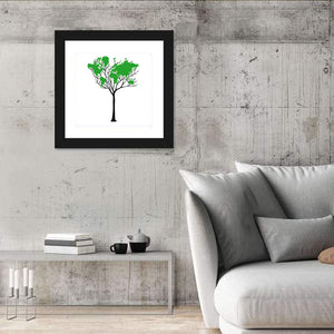 World Map Tree Wall Art