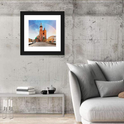 St. Mary's Basilica at Dusk, Krakow Wall Art