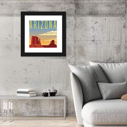 Monument Valley Travel Illustration Wall Art