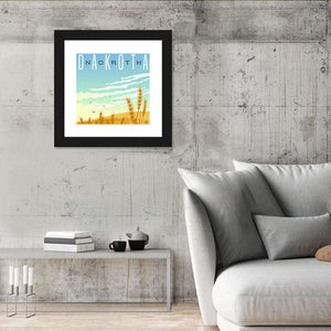 North Dakota Travel Poster Wall Art