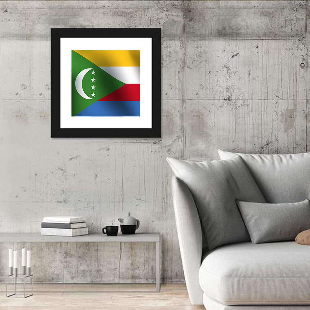 Comoros National Flag Wall Art