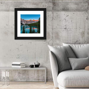 Sunrise At Moraine Lake Wall Art