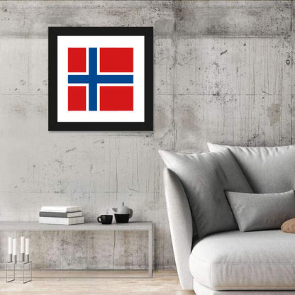 Norwegian Flag Graphic Wall Art