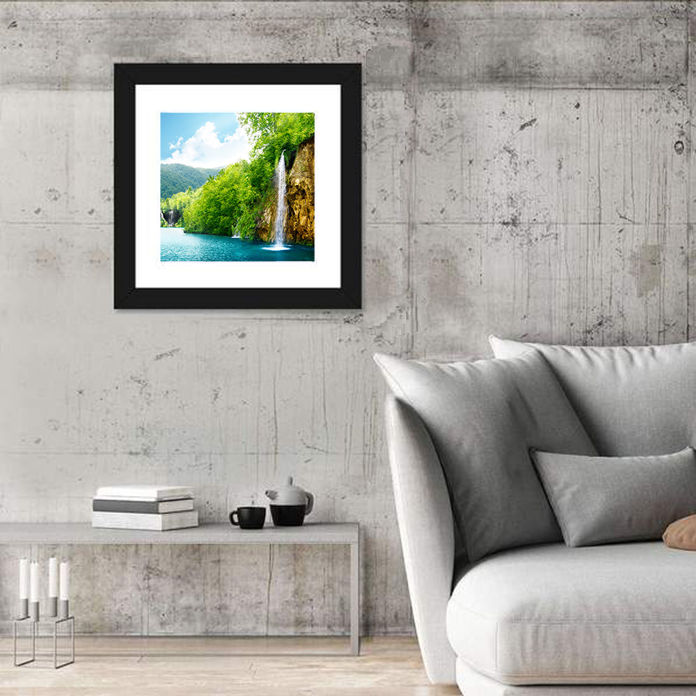Plitvice Lakes Waterfall Wall Art