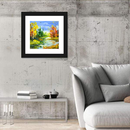 The Autumn Stream Wall Art