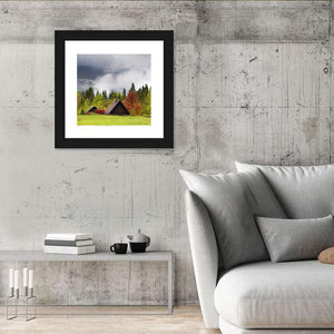 Slovenia Mountain Alps In Fog Wall Art