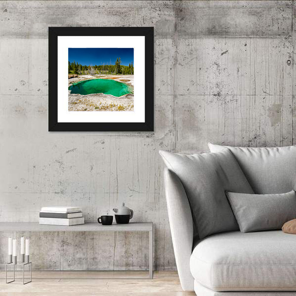 Abyss Pool in Yellowstone Wall Art
