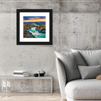 Godafoss Sunset Cascade Wall Art