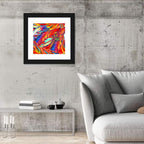 Layered Exotic Feathers Wall Art