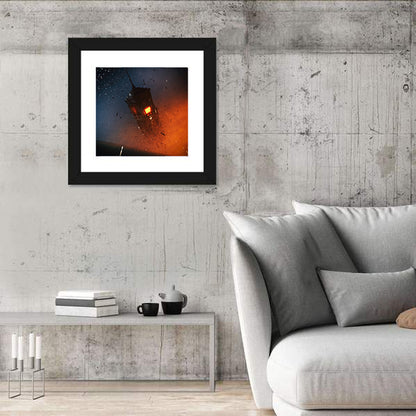 Floating Tower at Night Wall Art