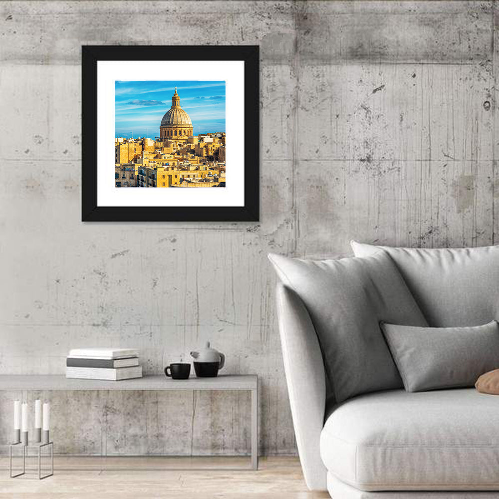 Valletta Skyline with Dome and Spire Wall Art