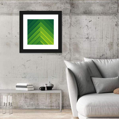 Green Geometric Abstract Wall Art