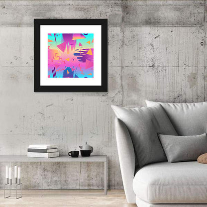 Retro Fashion Geometric Pattern Wall Art