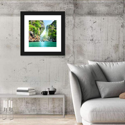 Krabi Cliffs and Teal Sea Wall Art