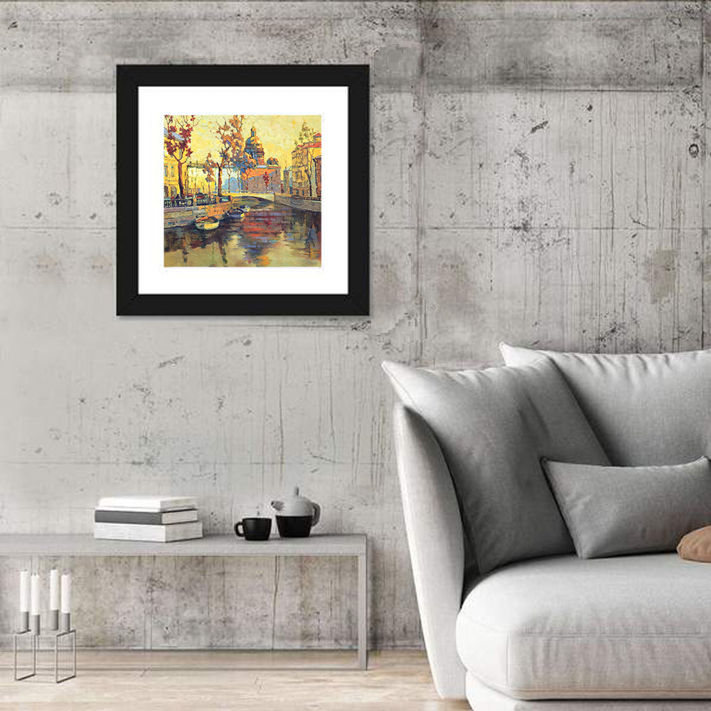 St Petersburg Golden Canal Wall Art