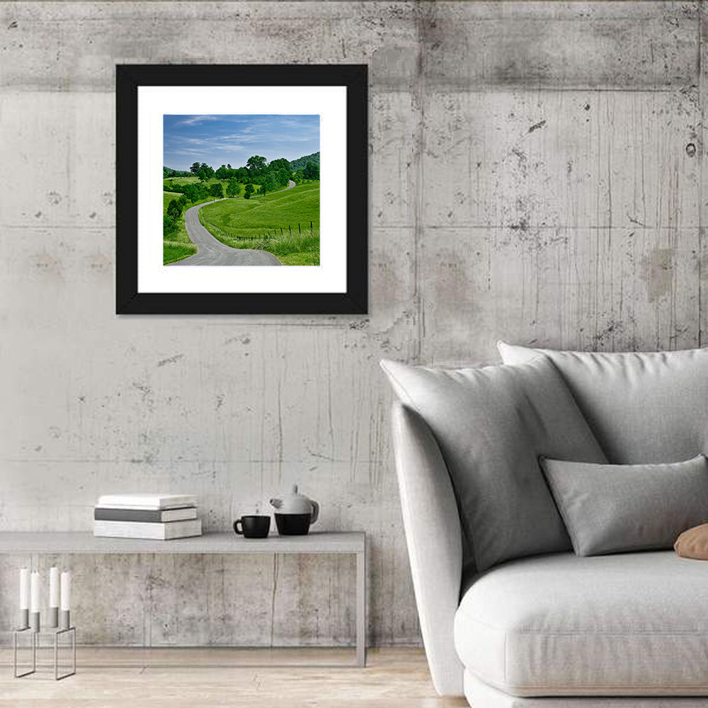 Blue Ridge Winding Road, Western Virginia Wall Art