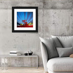 Starry Night Oil Pump Jack Wall Art