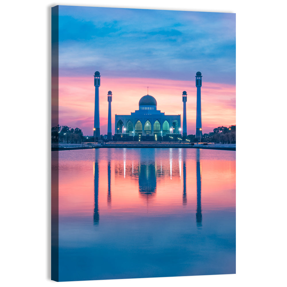 Central Mosque of Songkhla at Sunset Wall Art