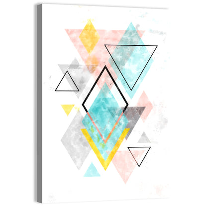 Scandinavian Diamond Geometry Wall Art