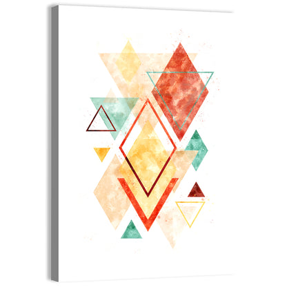Scandinavian Geometric Diamond Wall Art