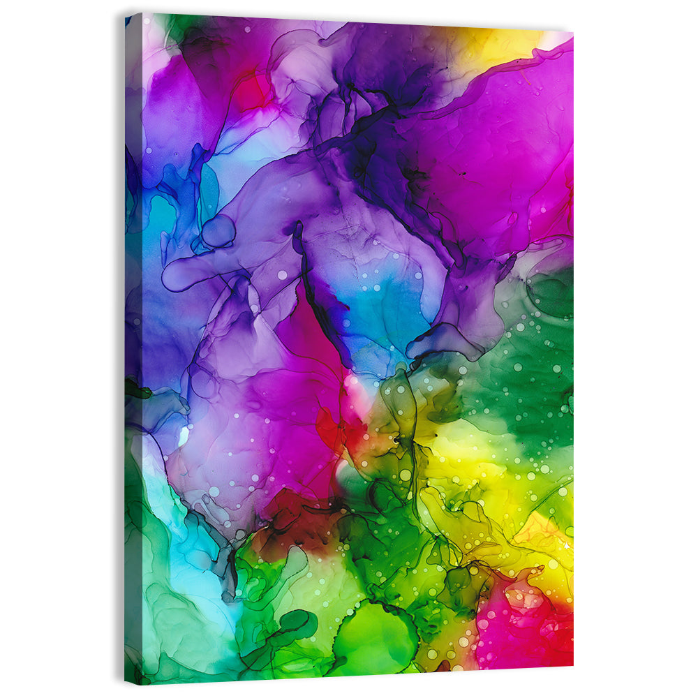 Vibrant Alcohol Ink Swirl Wall Art