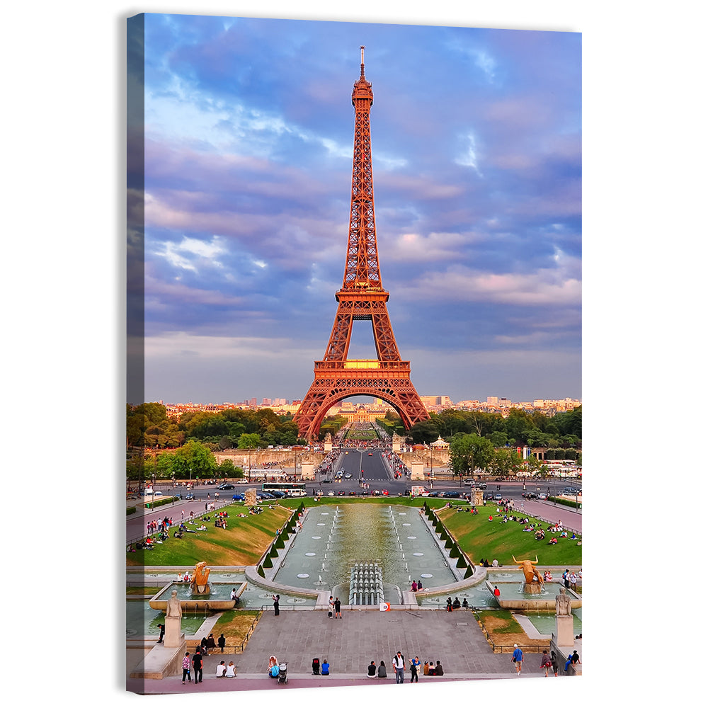 Eiffel Tower at Golden Hour Wall Art