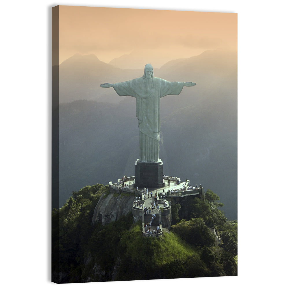 Christ the Redeemer at Golden Hour Wall Art