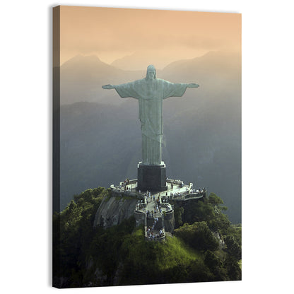 Christ the Redeemer at Golden Hour Wall Art