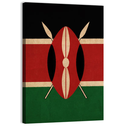 Flag Of Kenya Wall Art