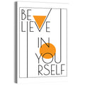 Believe in Yourself Typography Wall Art