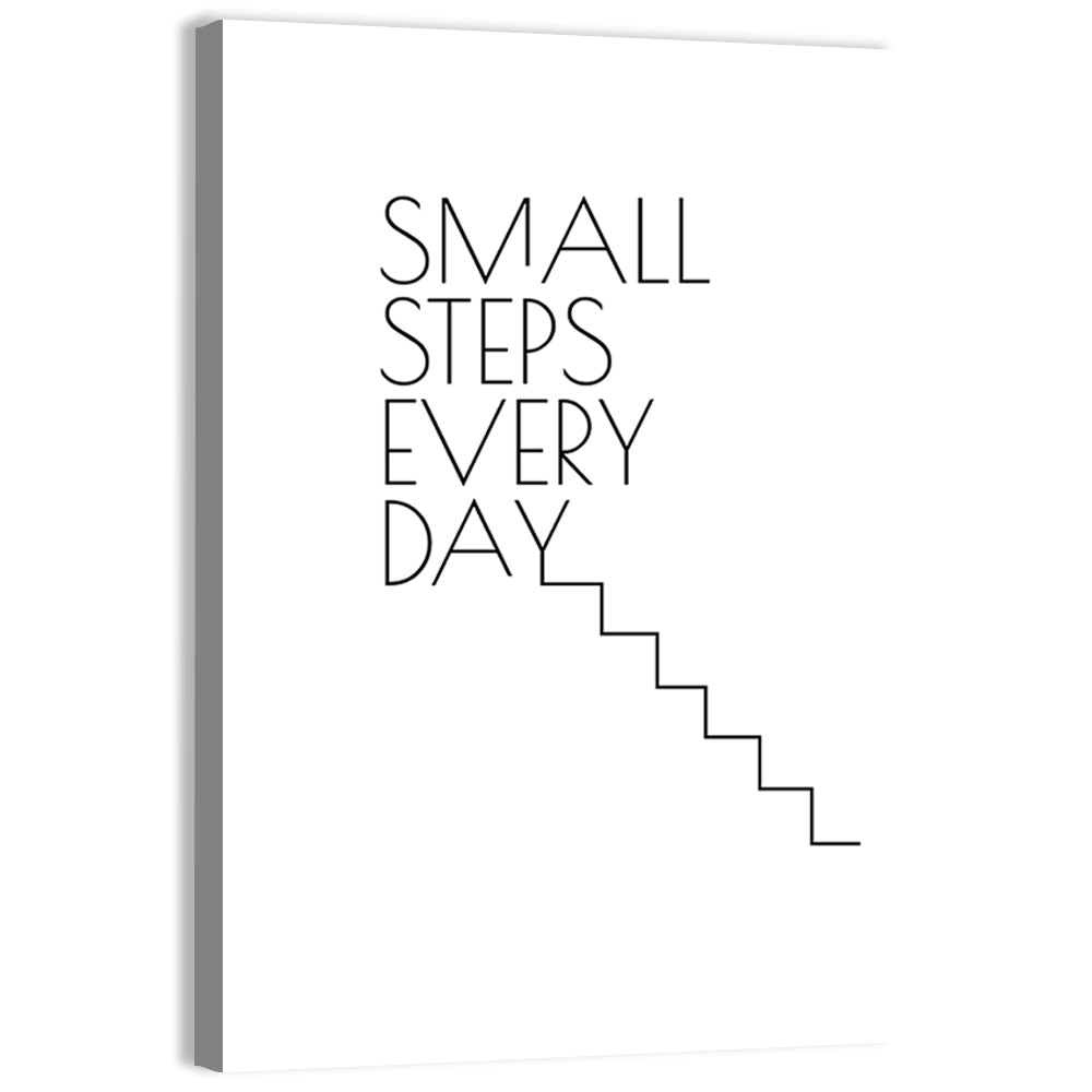 Small Steps Every Day Quote Wall Art