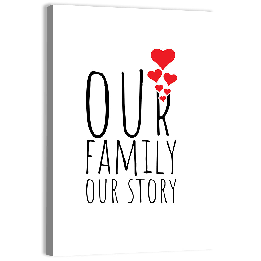Our Family Our Story Wall Art